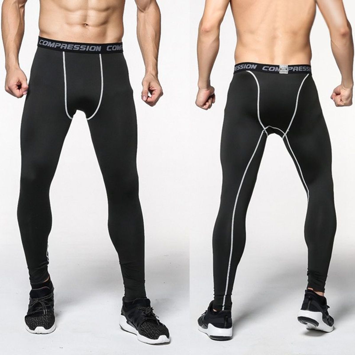 calça compressão corrida masculina