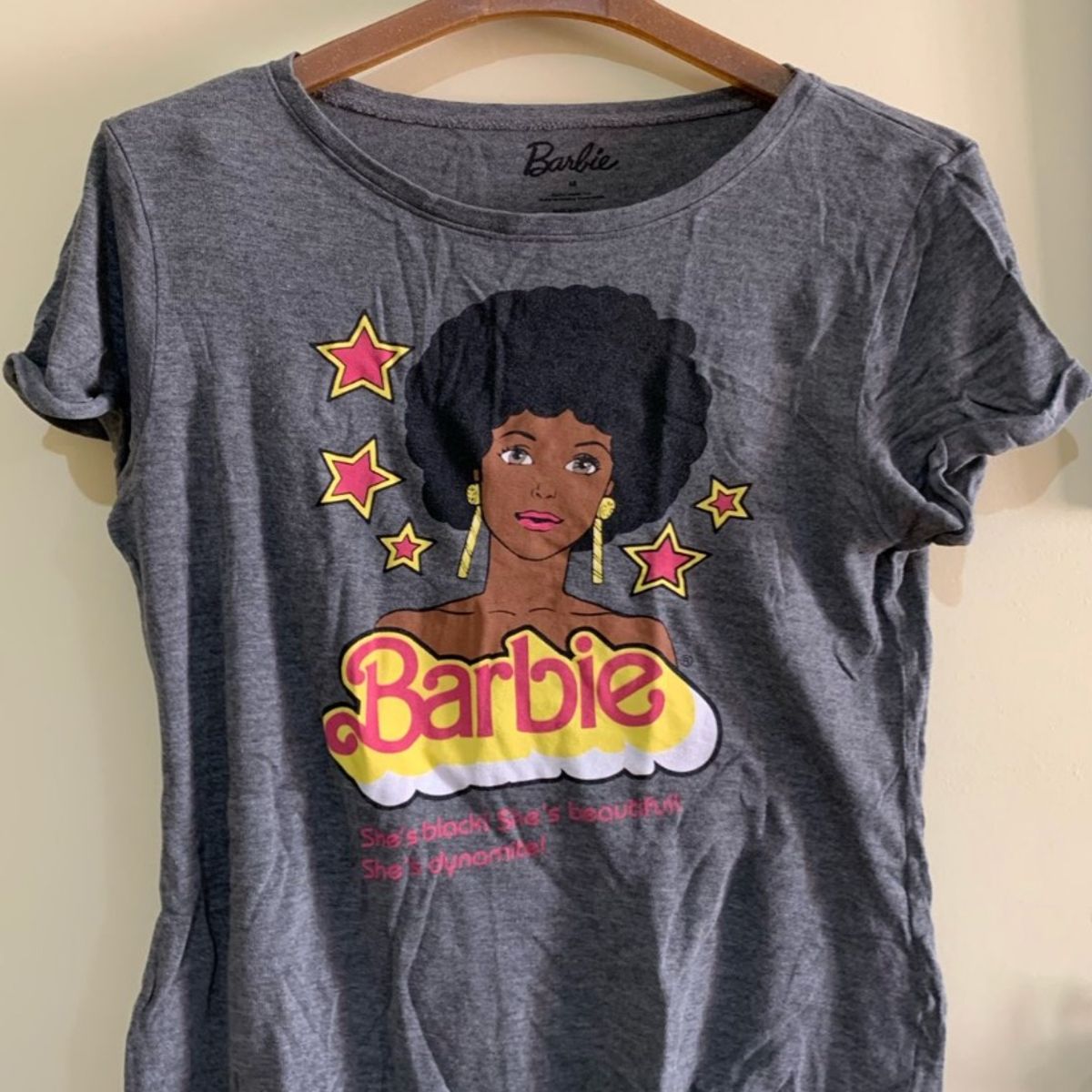 Camiseta Feminina T-Shirt Not Your Barbie Girl - Barbie Negra em Promoção  na Americanas