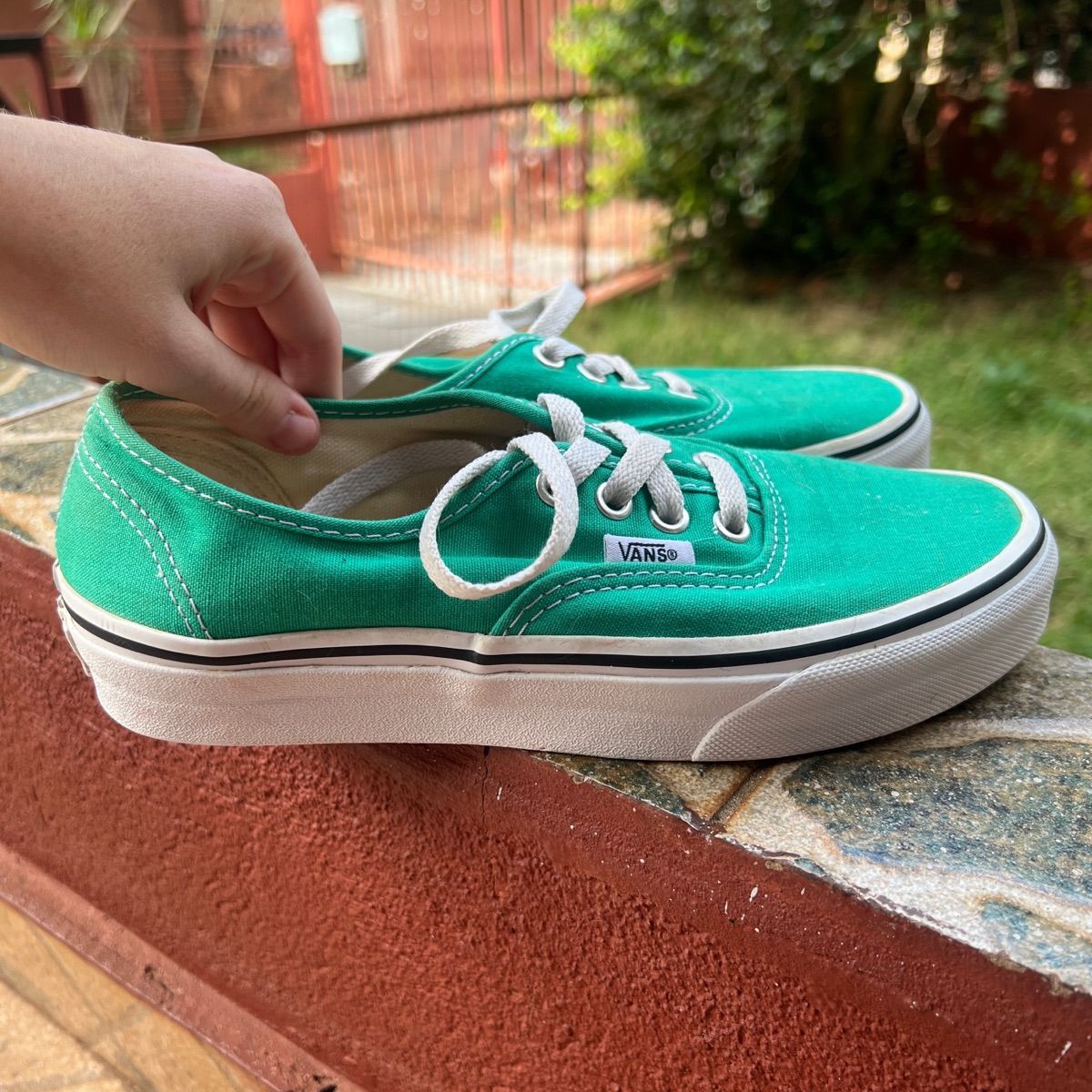 Vans Verde Agua T nis Feminino Vans Usado 85871482 enjoei