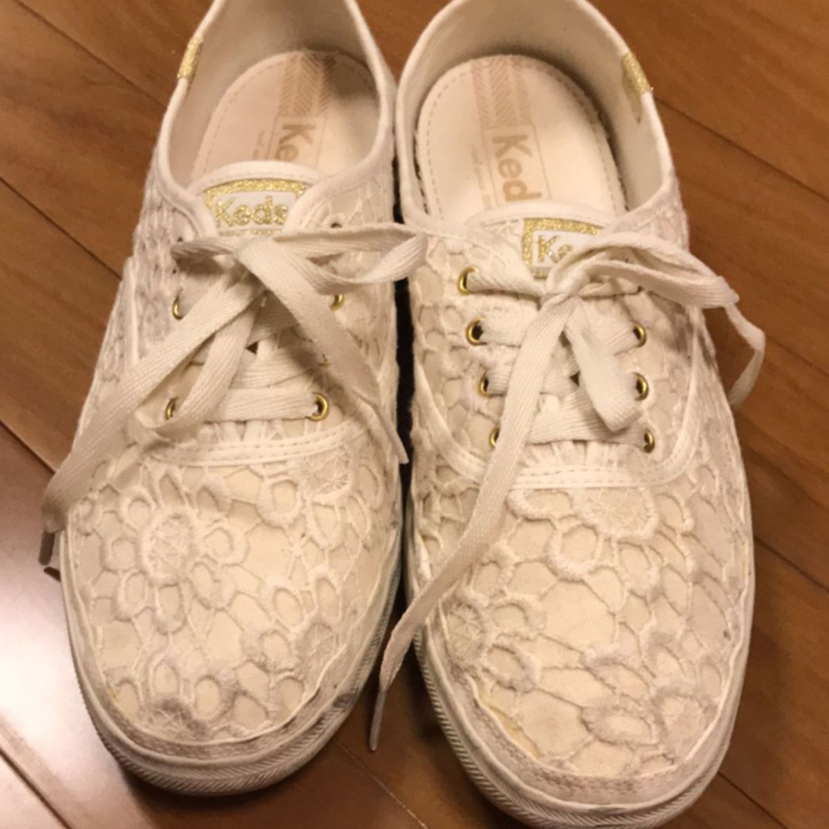 Keds branco hot sale renda