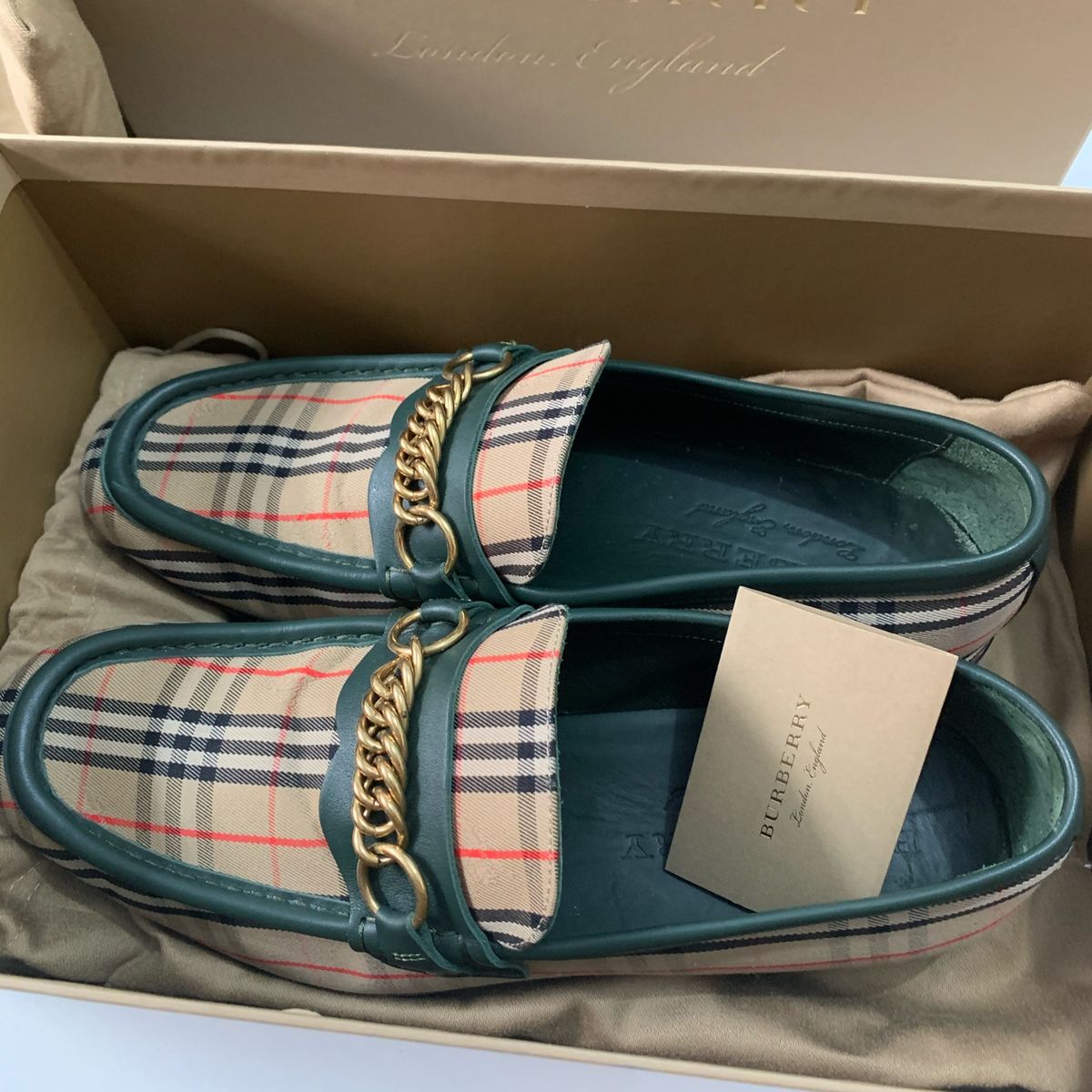 mocassim burberry