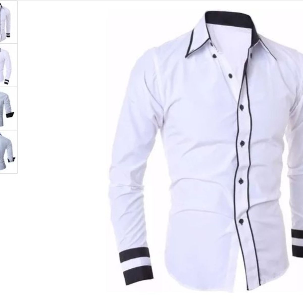 camisa social masculina slim fit luxo estilosa