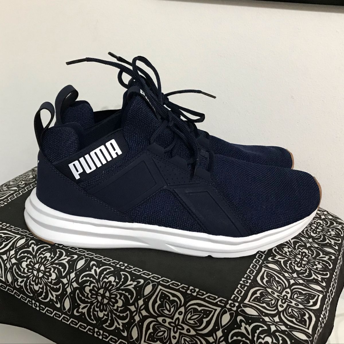 Fotoeléctrico Arrastrarse Con fecha de Tênis Puma Azul Soft Foam | Tênis Masculino Puma Usado 39917183 | enjoei