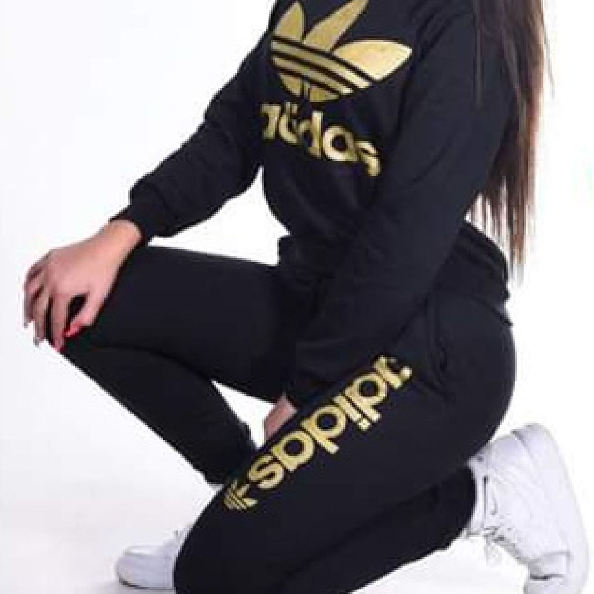 conjunto de moletom adidas feminino original