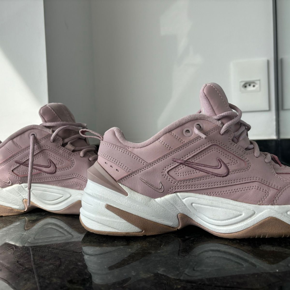 Tenis Nike M2k Tekno Rosa Nike Usado 106902387 enjoei