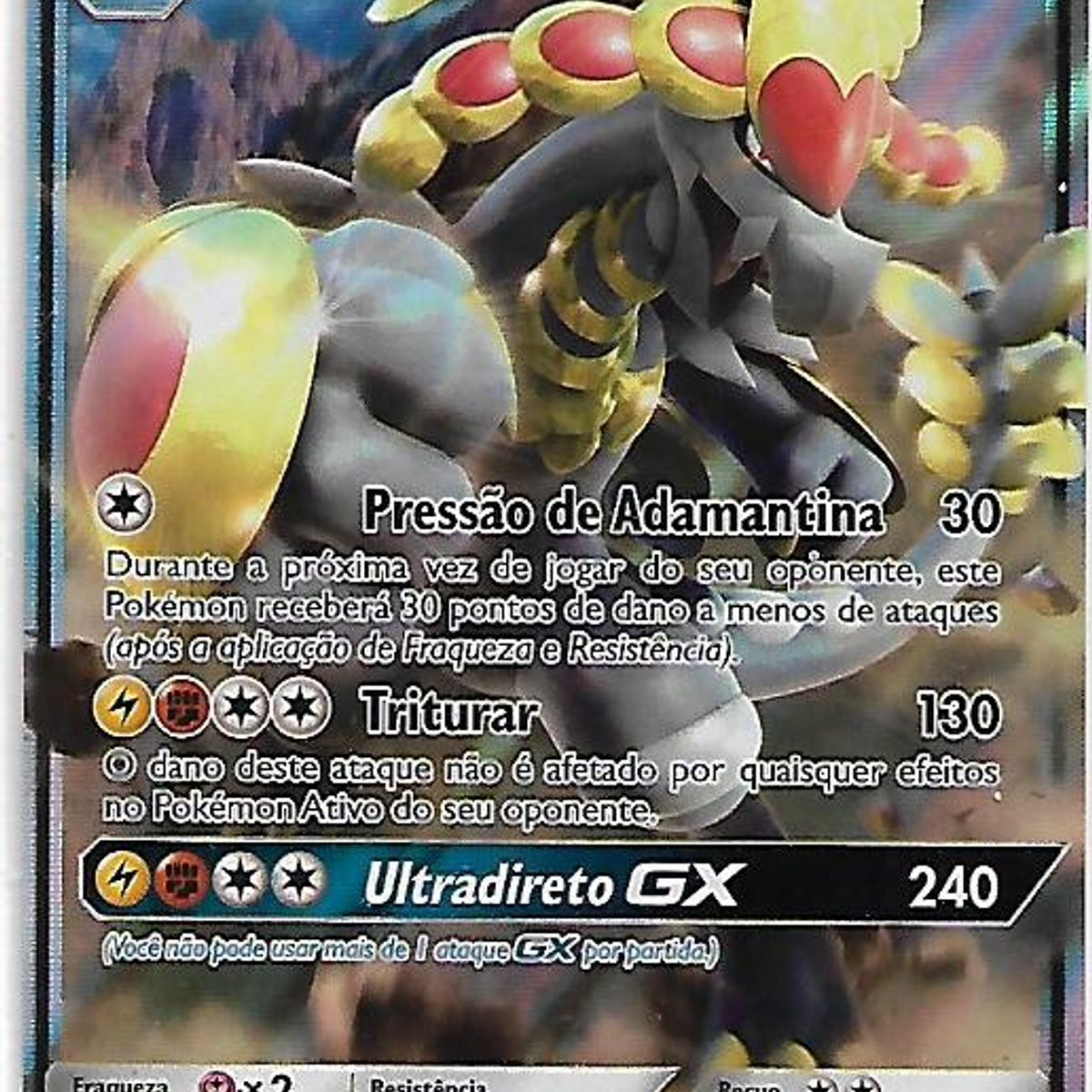 Kommo-O Gx Carta Pokémon Original Promo Sm71, Jogo de Tabuleiro Original  Copag Usado 82855213