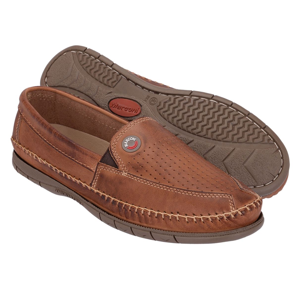 mocassim couro legitimo