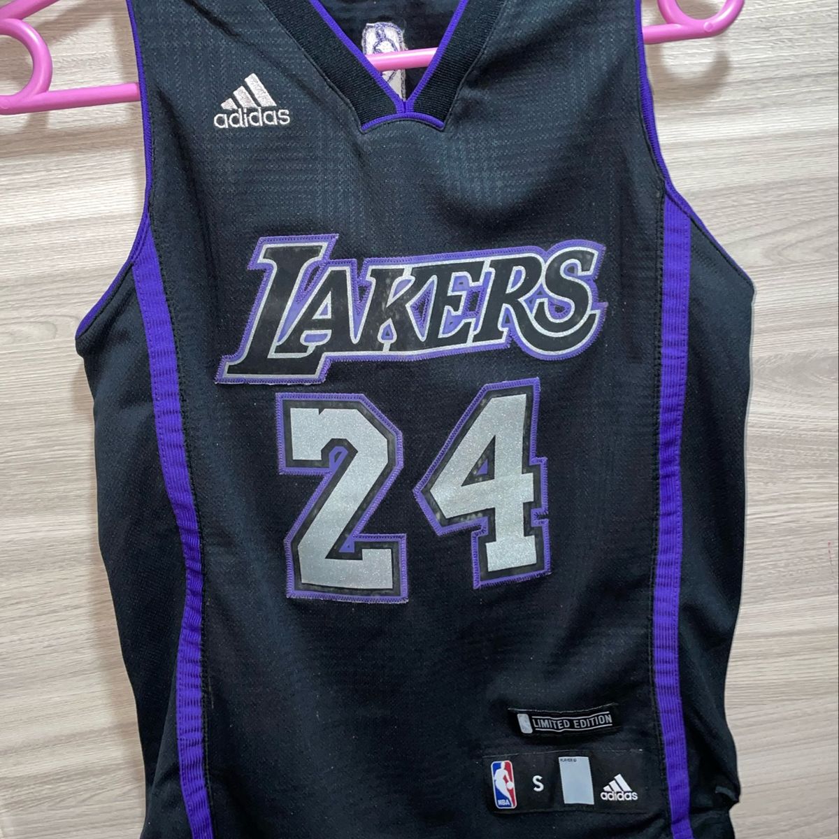 Lakers black jersey store adidas