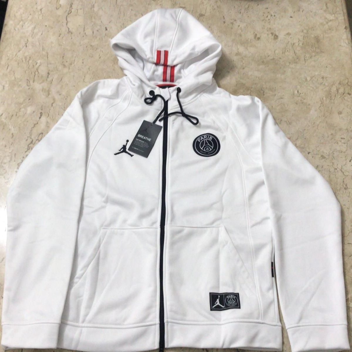 Jaqueta Jordan X Psg Wings Branca Masculina | Casaco Masculino Jordan Nunca Usado 34567032 | enjoei