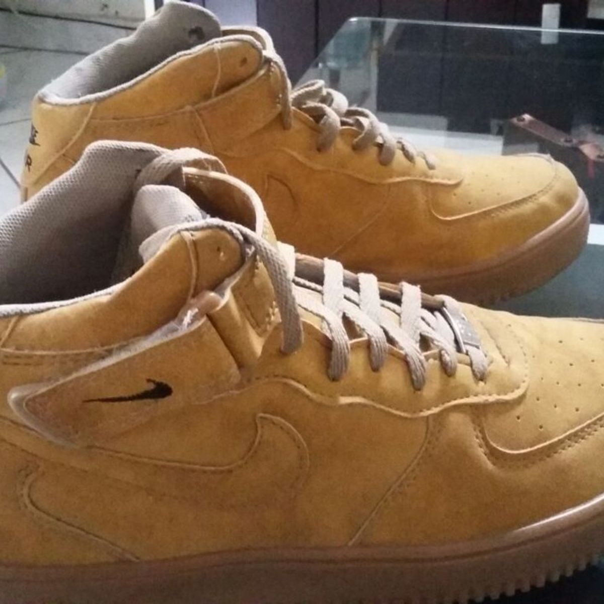 nike caramelo cano alto