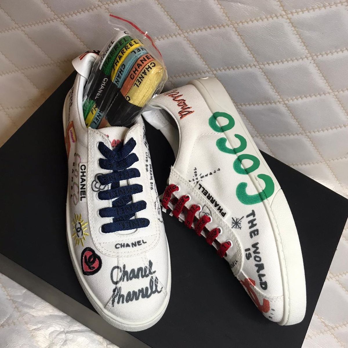 tenis chanel pharrell