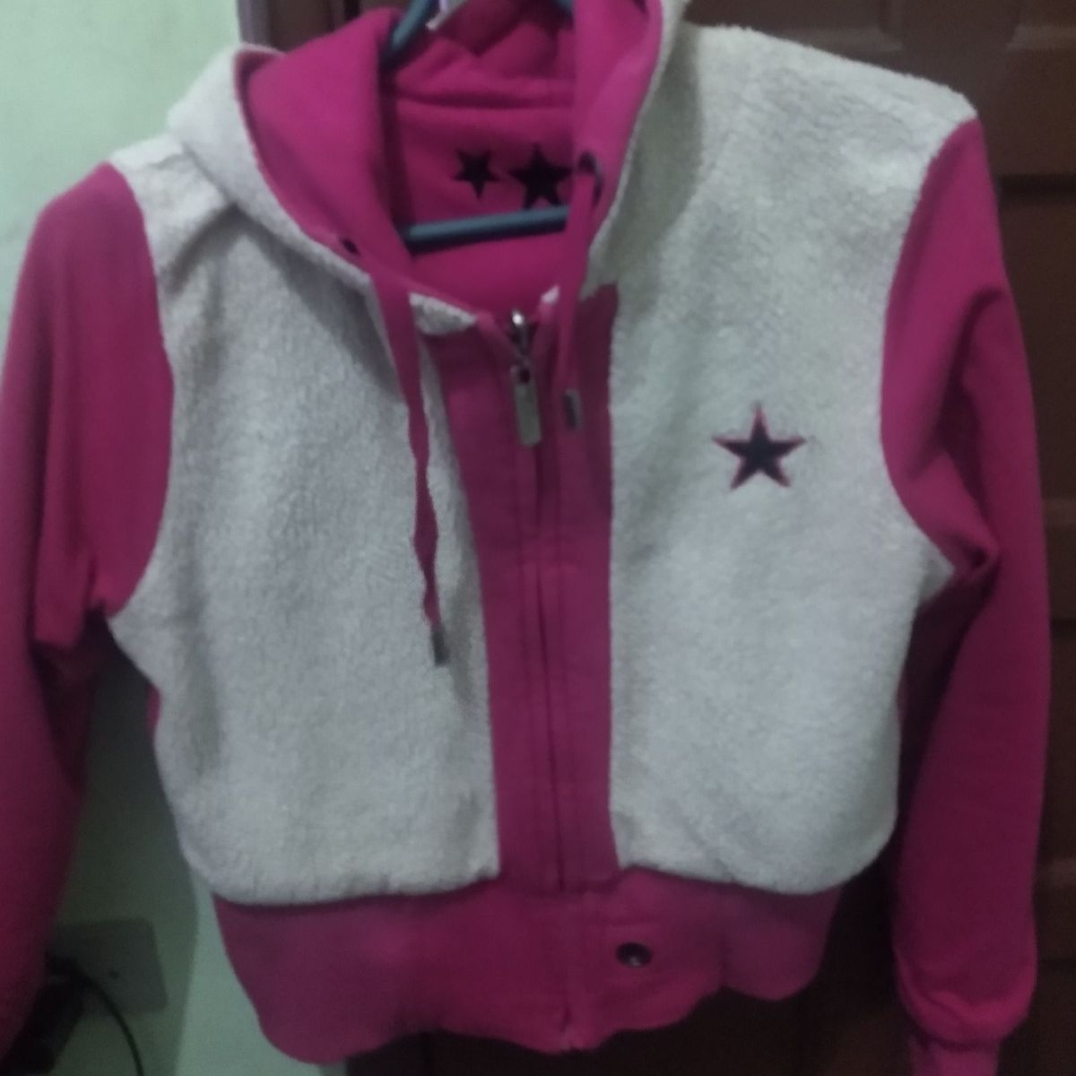 jaqueta feminina dupla face planet girls