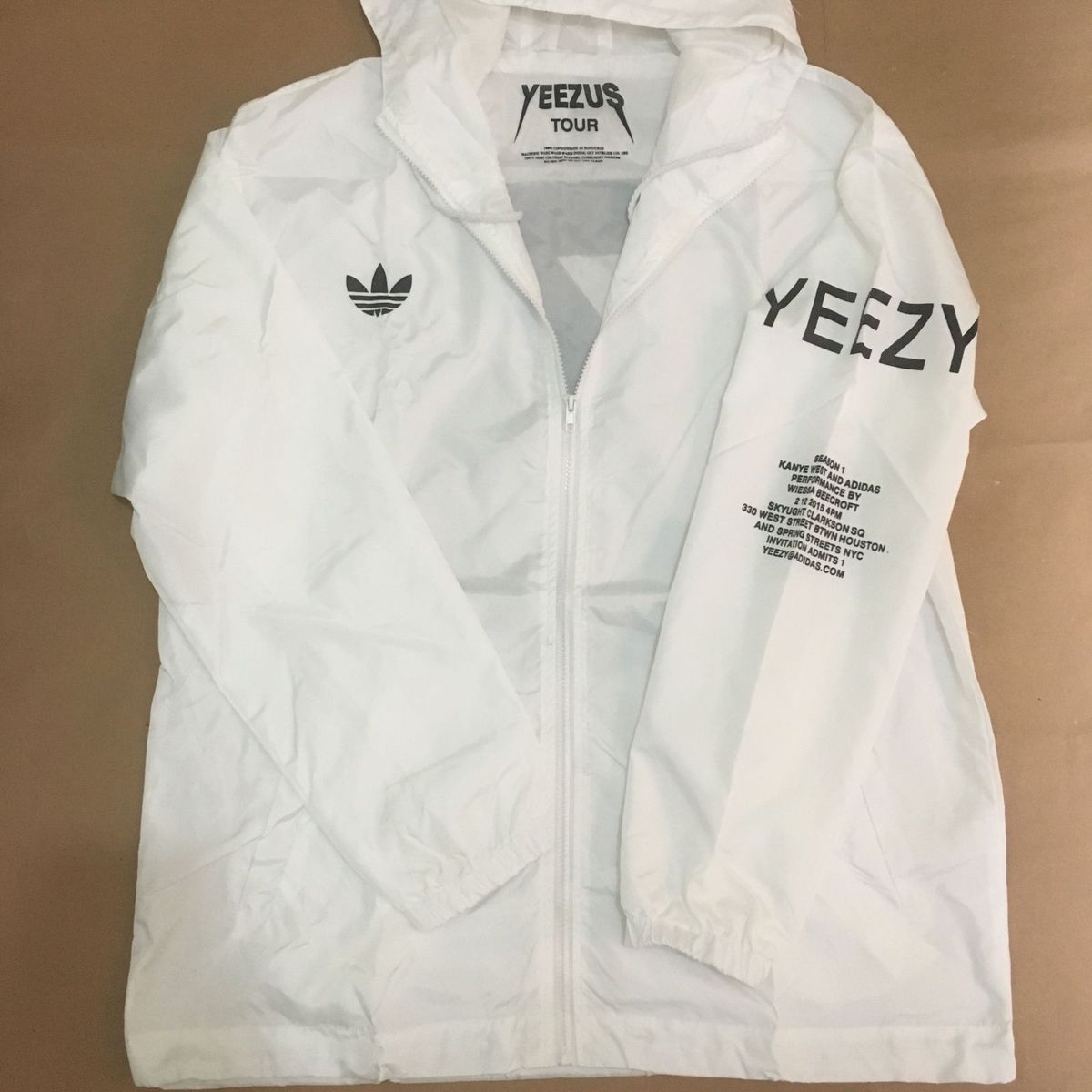 jaqueta adidas yeezy branca