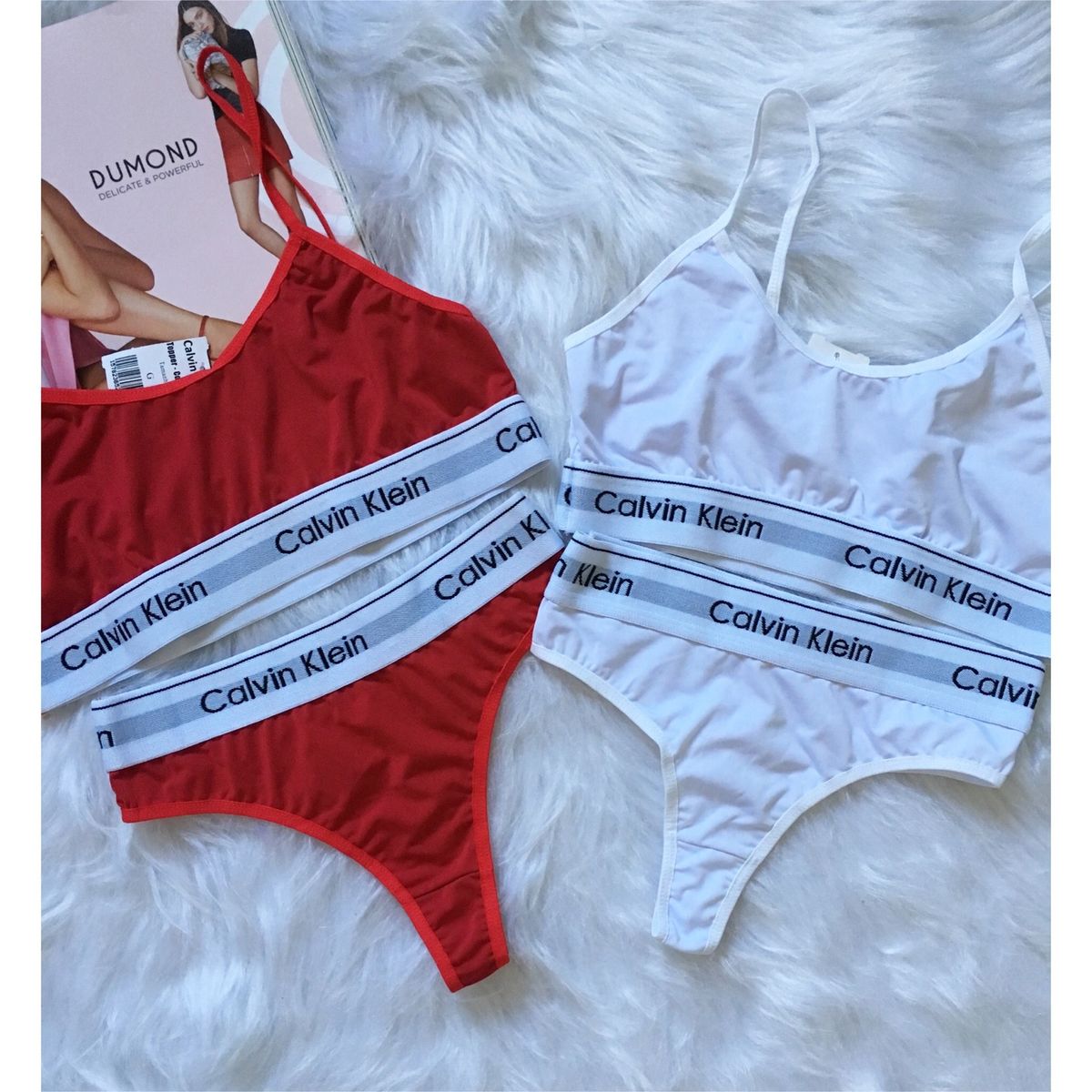 Conjunto Calvin Klein  Lingerie Feminina Calvin-Klein Nunca Usado