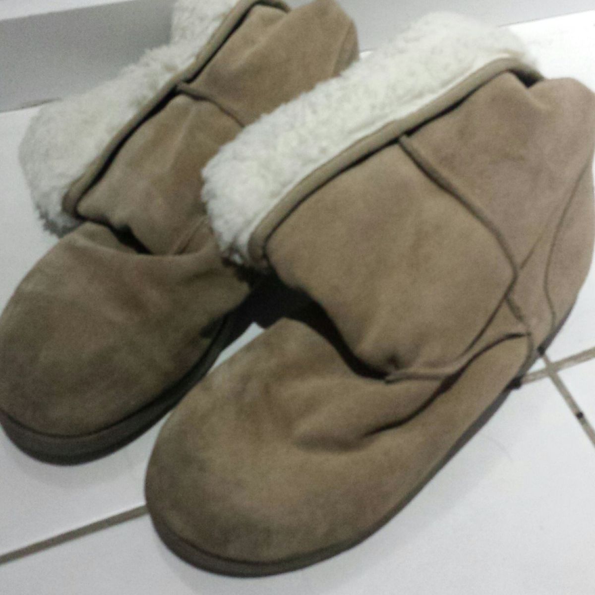 bota de neve usada