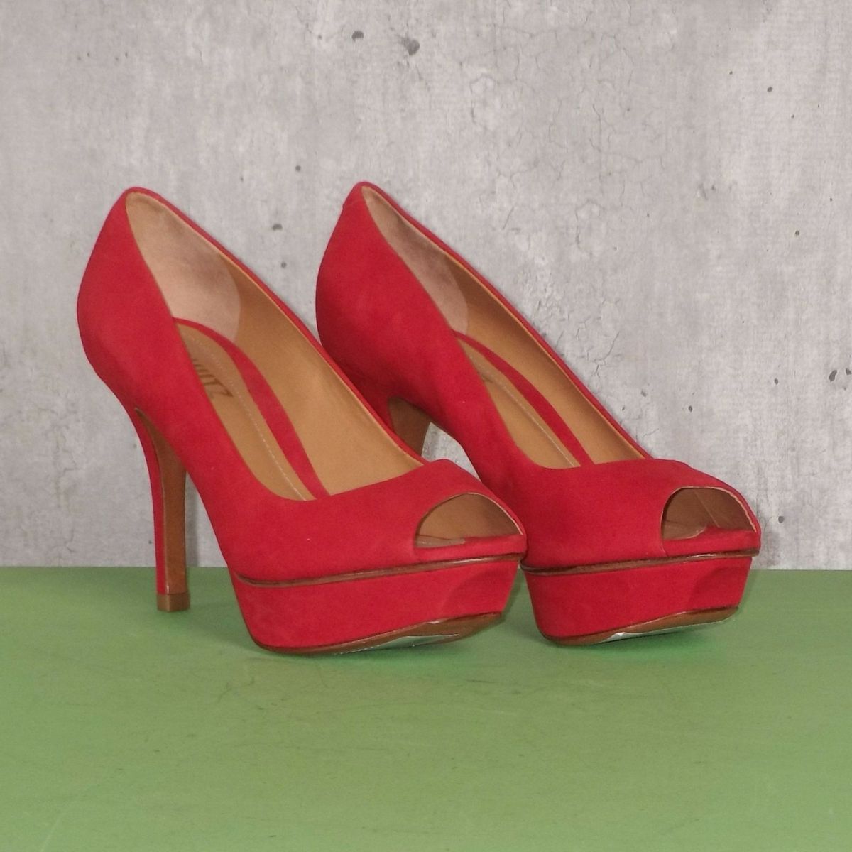 peep toe vermelho schutz