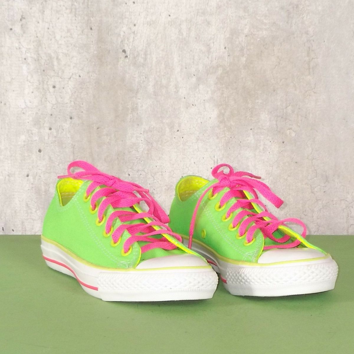 All star top verde fluorescente