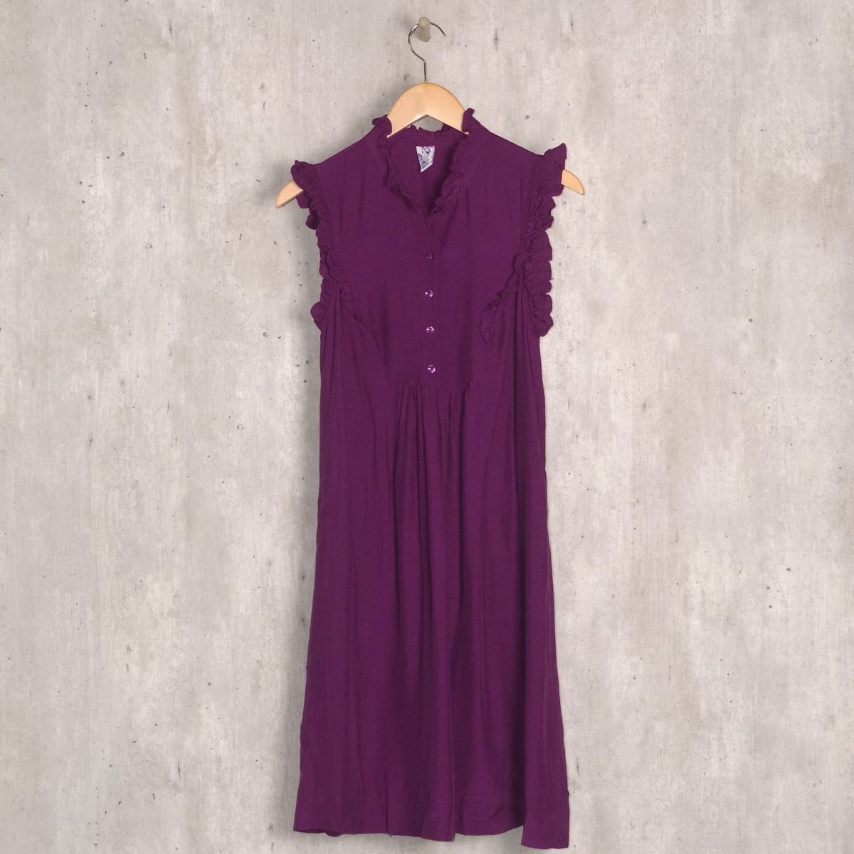 vestido roxo midi