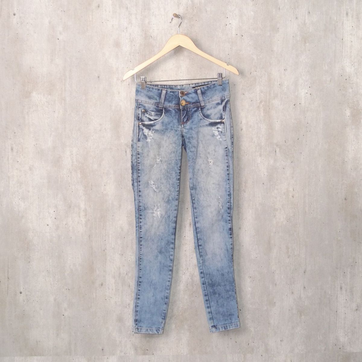 calça jeans onça preta