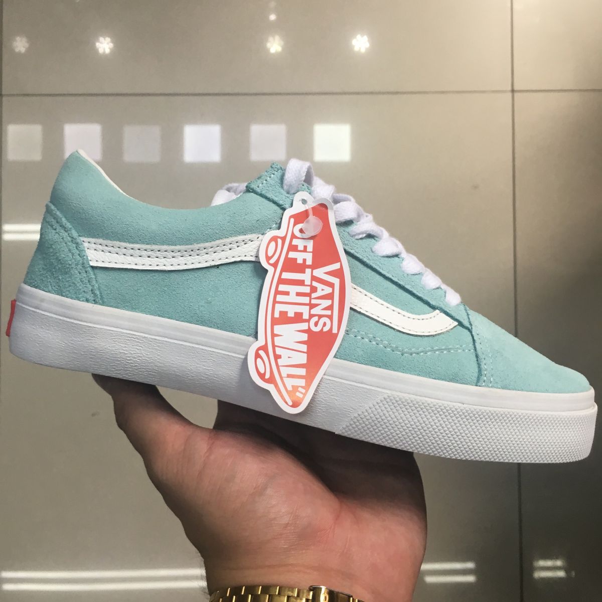 tenis vans old skool feminino azul