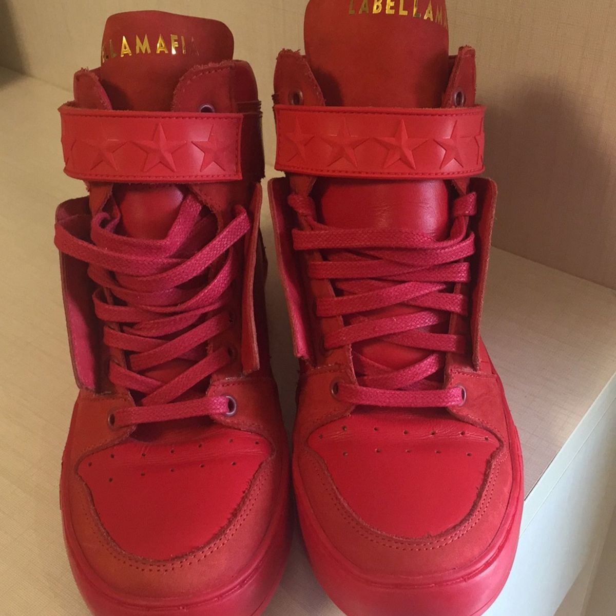 tenis labellamafia vermelho