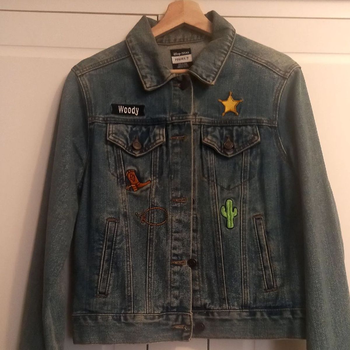 Jaqueta Jeans Toy Story Casaco Feminino Forever 21 Usado 82913409 enjoei