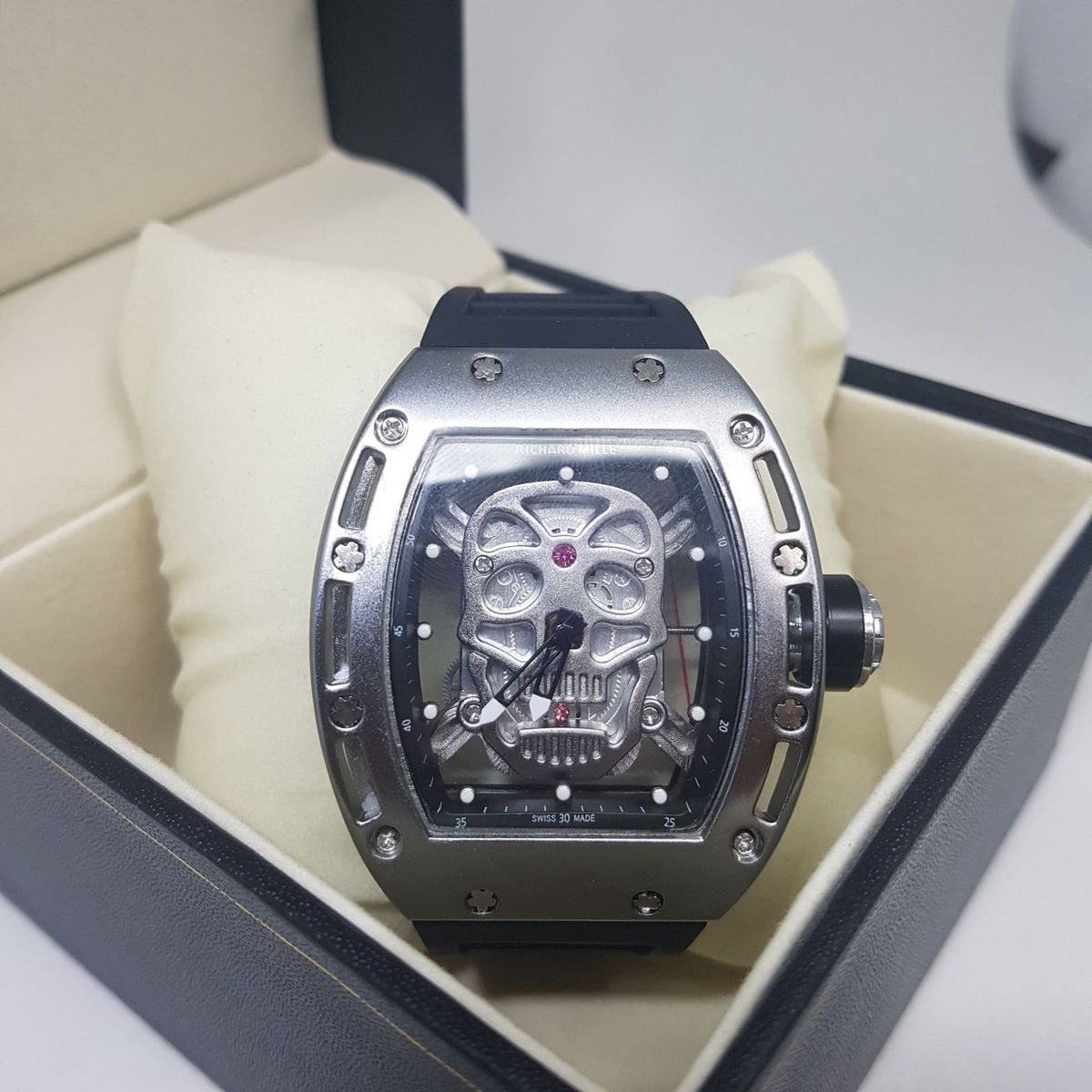 Relogio Richard Mille Prata Caveira Neymar Rel gio Masculino Richard Mille Nunca Usado 23158260 enjoei