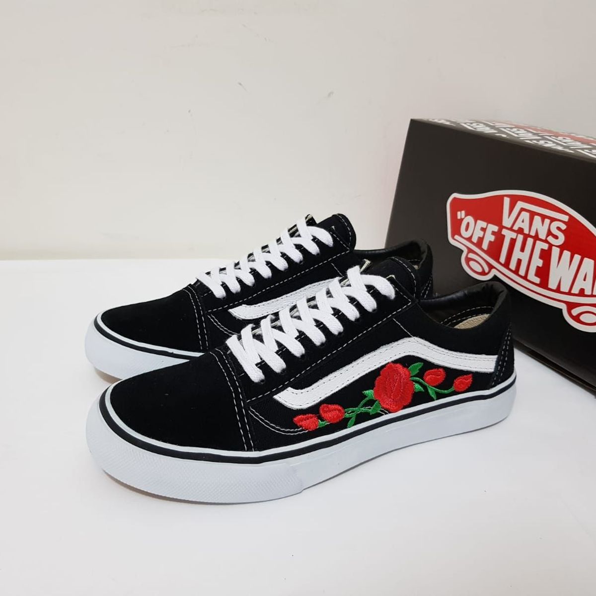 Tenis da vans com hot sale flor