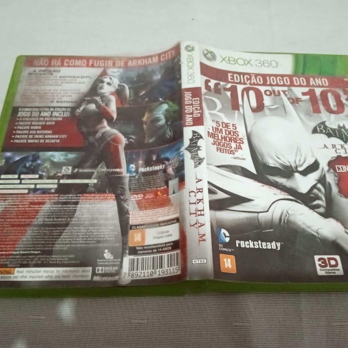 Batman Arkham City Xbox 360 Goty Legendado W365e | Jogo de Videogame Xbox  360 Usado 46395835 | enjoei