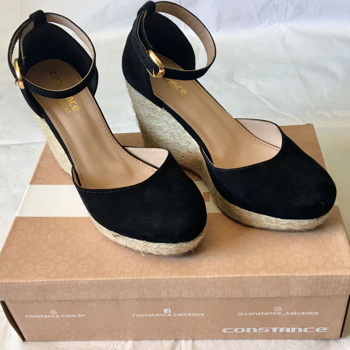 sandalia anabela constance