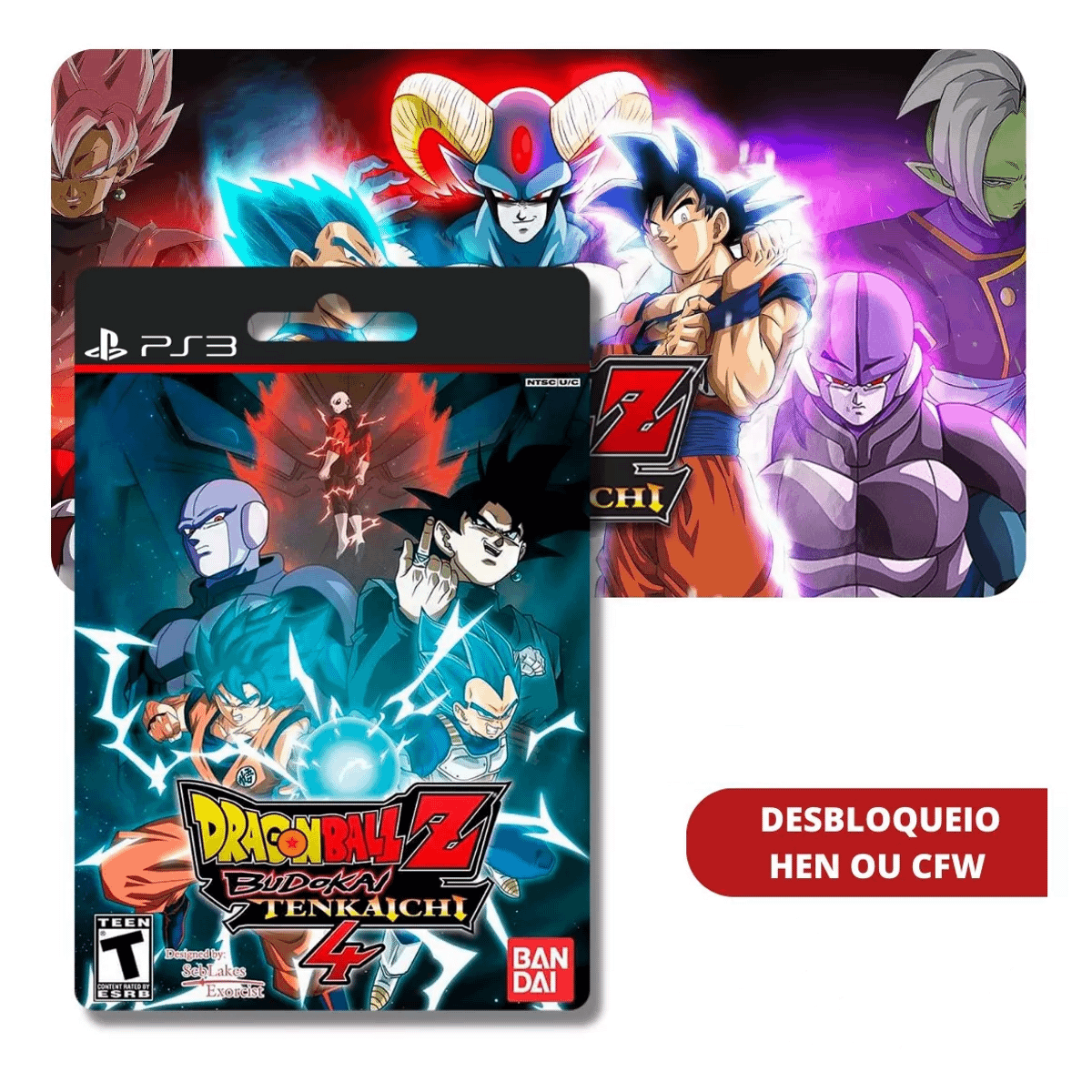 Dragon Ball Z Budokai Tenkaichi 4 Ps3 Desbloqueio Hen Instalar com