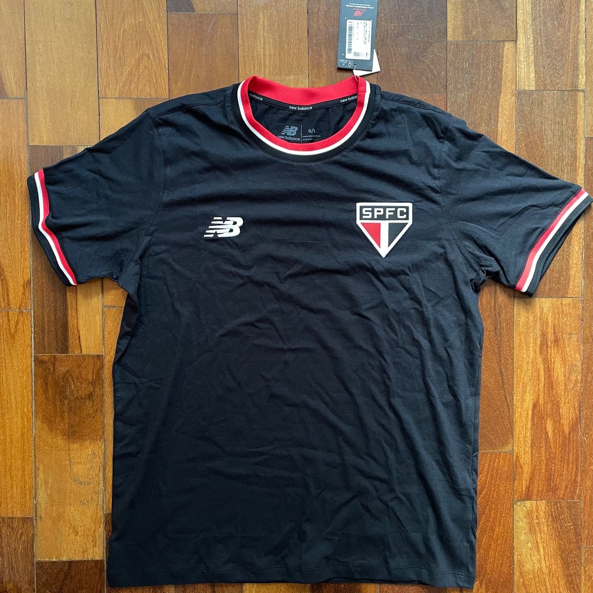 Camisa São Paulo Retrô Masculina Preta New Balance Nunca Usado