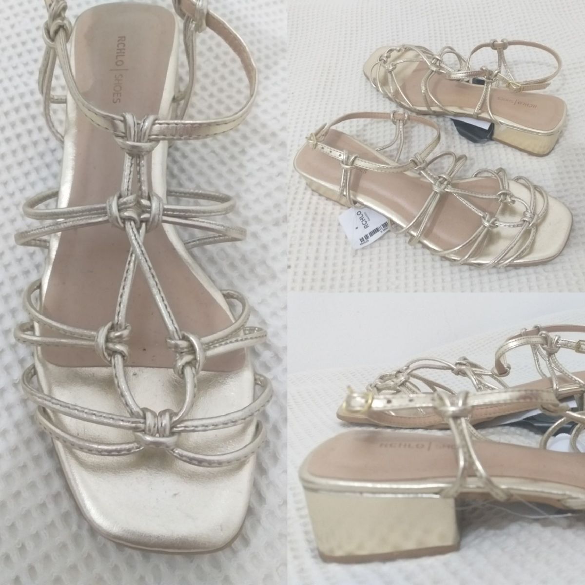 sandalia dourada riachuelo