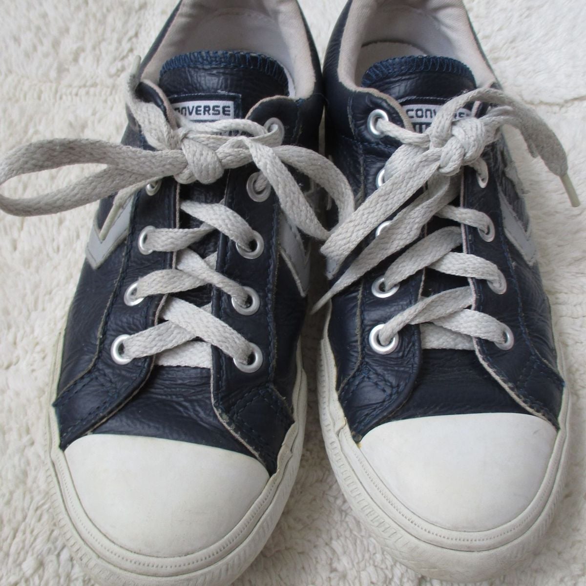 tenis all star de couro azul marinho