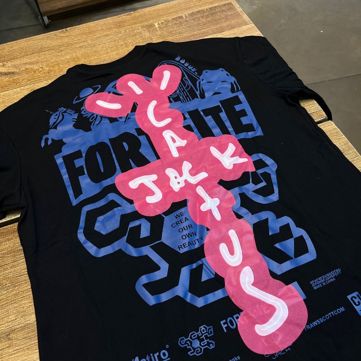 Camiseta Cactus Jack X Fortnite By Travis Scott | Camisa Masculina