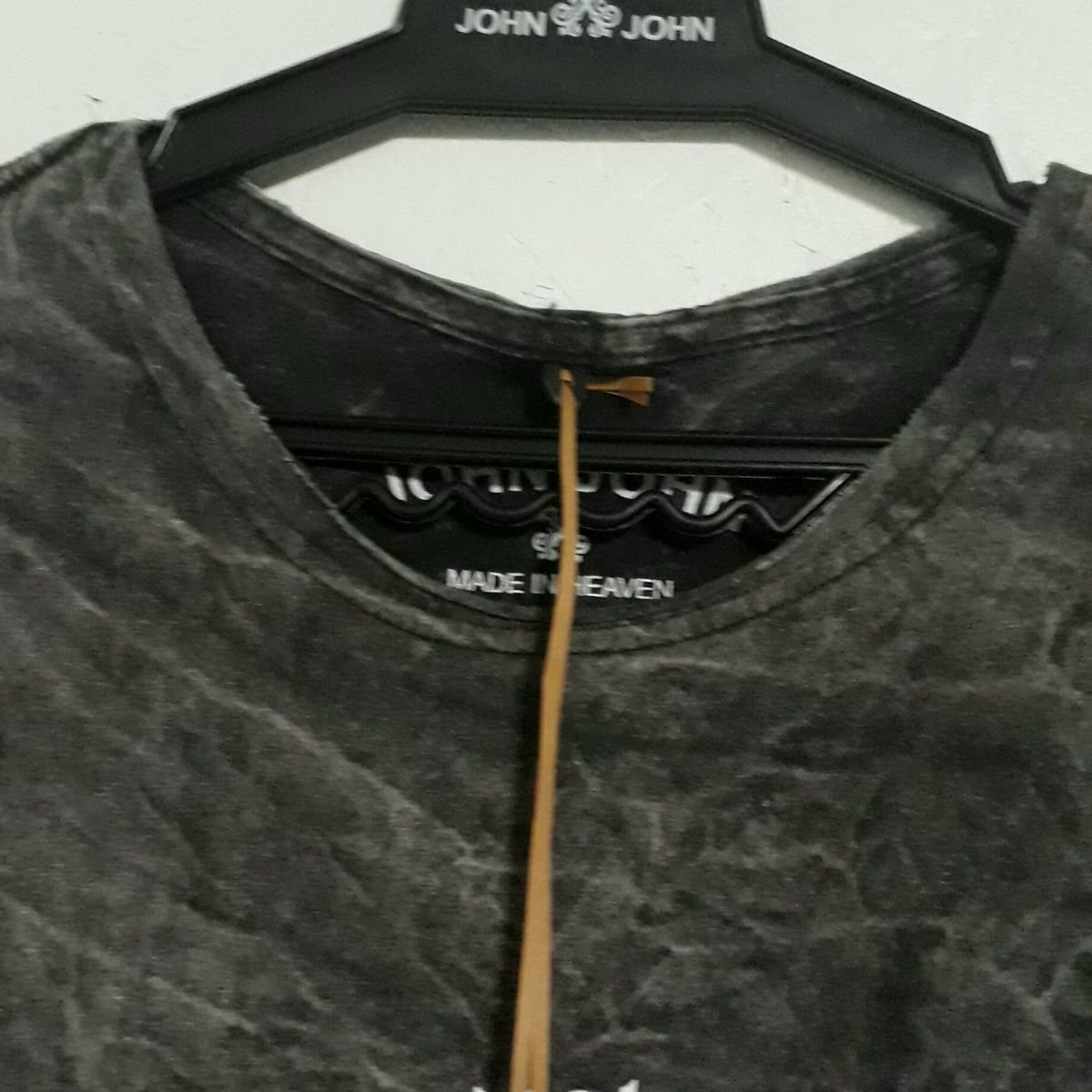 Camiseta John John. Preta.. Tamanho G, Camiseta Masculina John-John Usado  29587051