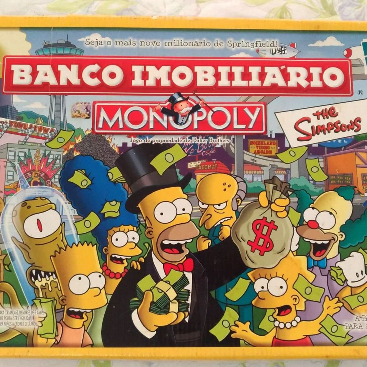 BANCO IMOBILIARIO MONOPOLY THE SIMPSONS DA HASBRO , FA