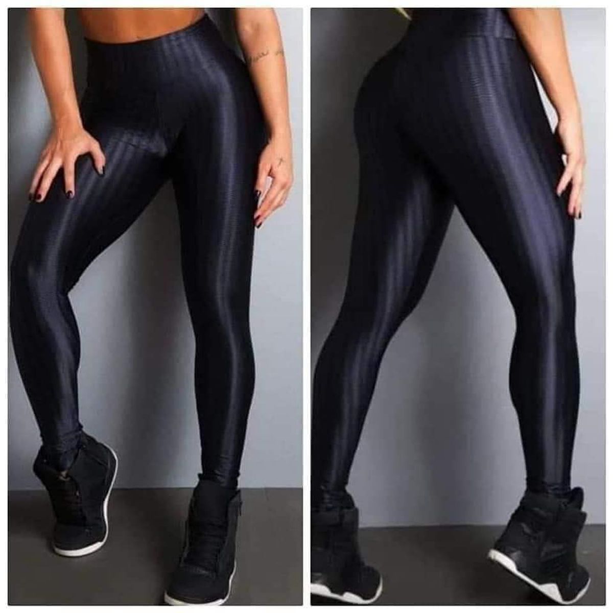 calça legging 3d preta