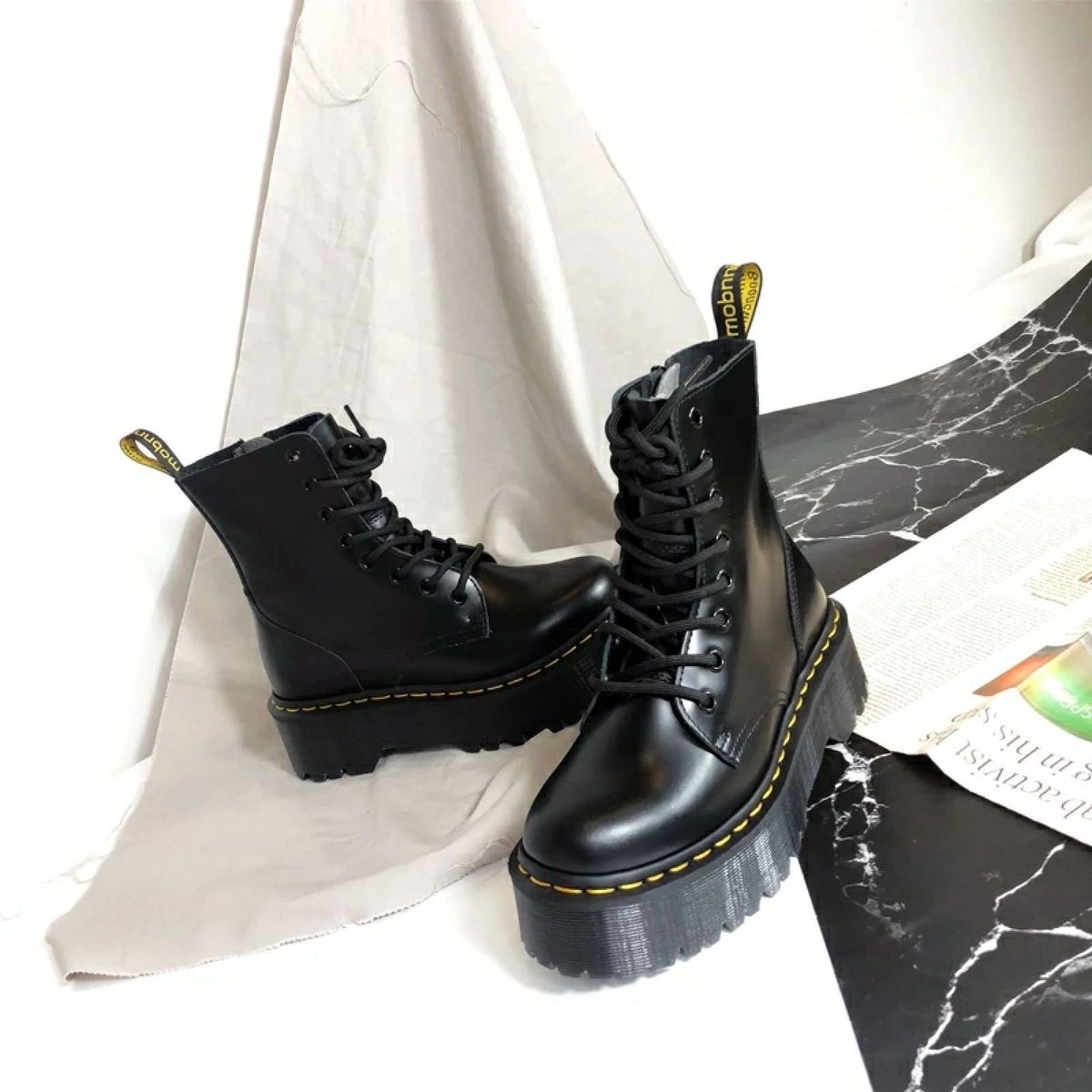 coturno dr martens inspired
