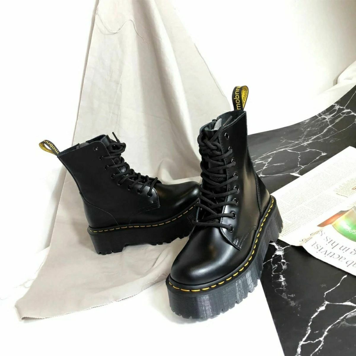 coturno replica dr martens