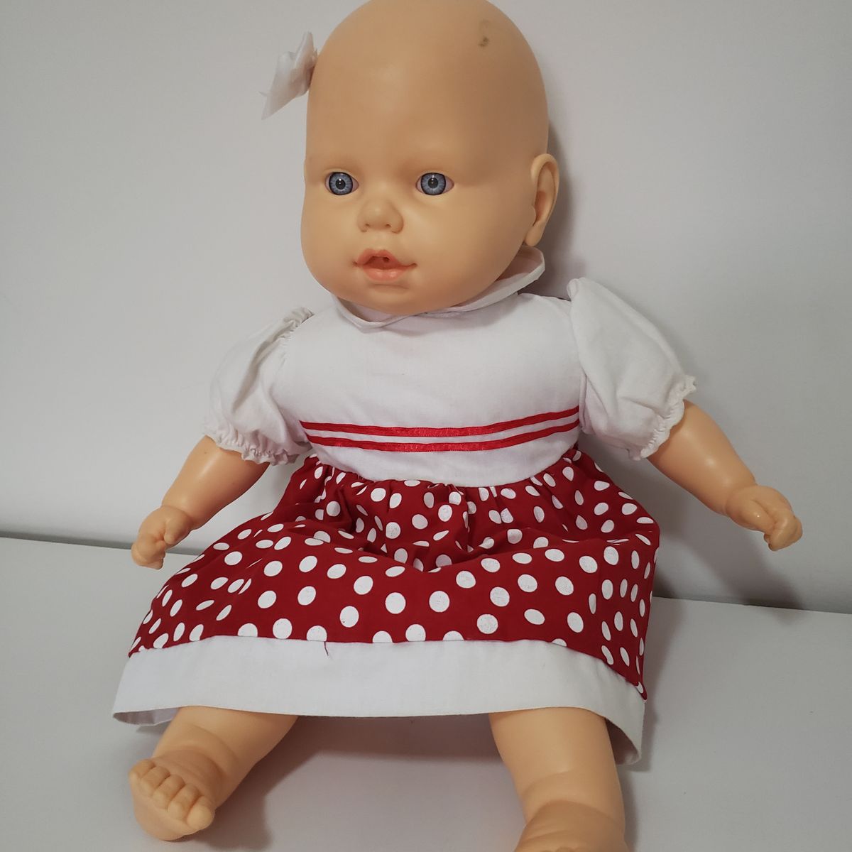 Boneca Gravida E Bebê Filhinha Morena Vestido Vermelho : :  Brinquedos e Jogos