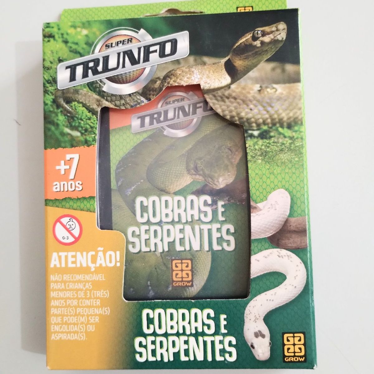 Super Trunfo Cobras e Serpentes : : Brinquedos e Jogos