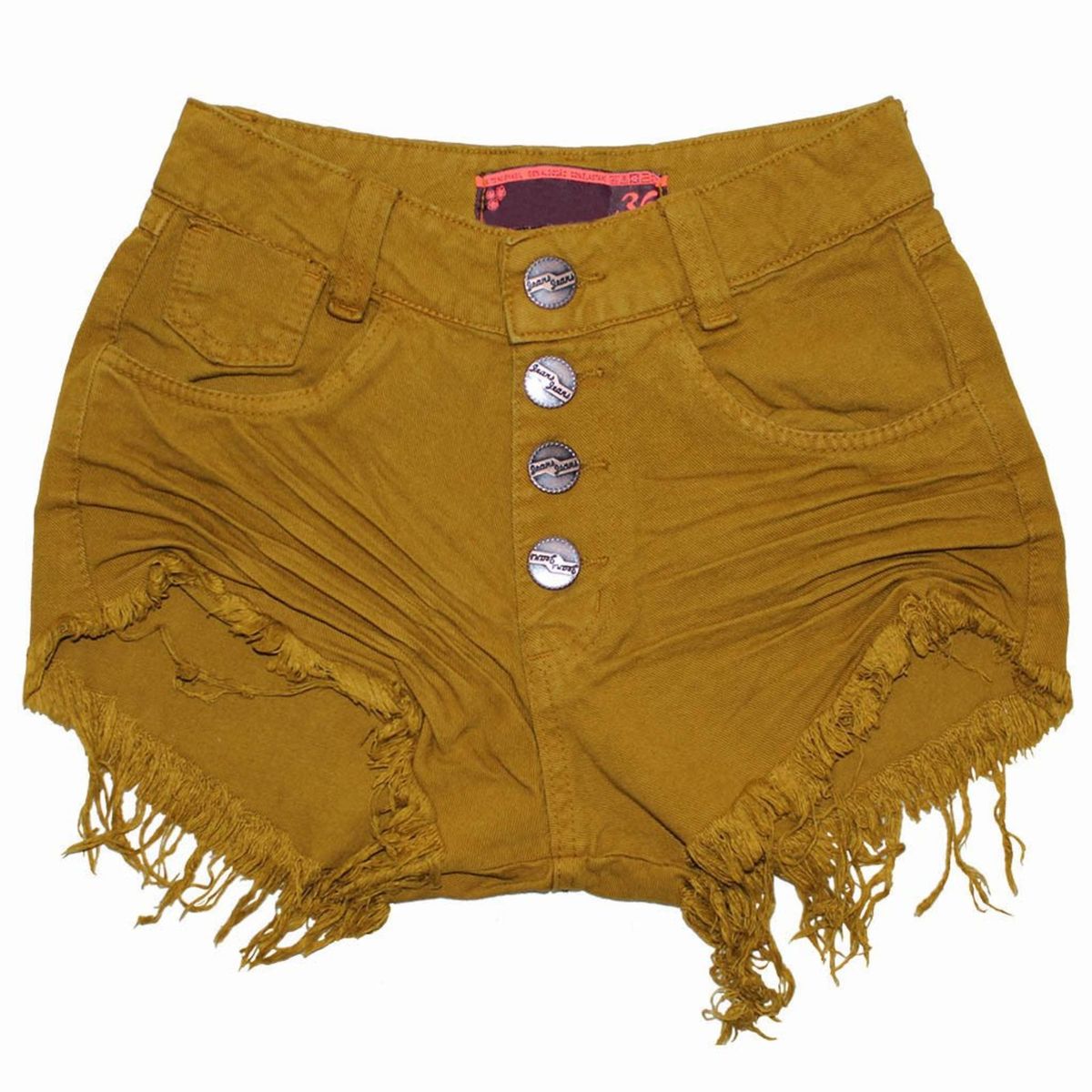 shorts jeans de cintura alta