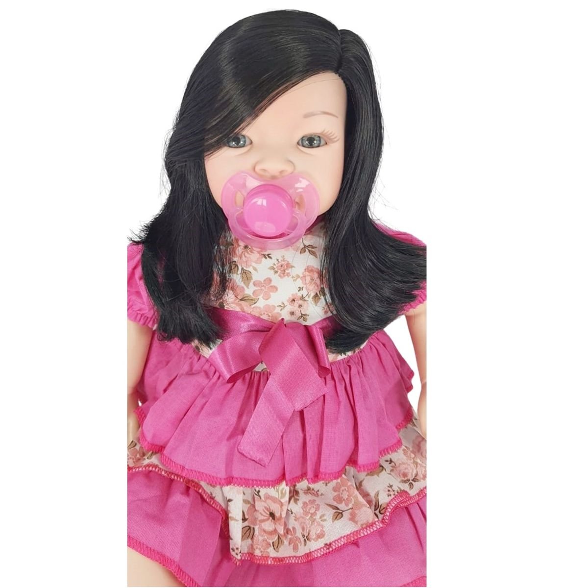 Boneca Tipo Bebê Reborn Membro Silicone Grande Baby Kiss - Carrefour