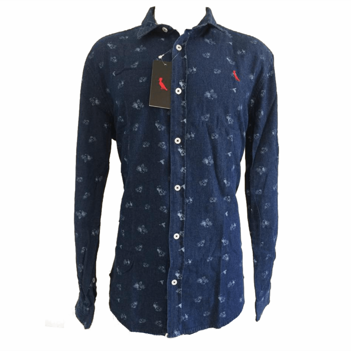 blusa social jeans reserva
