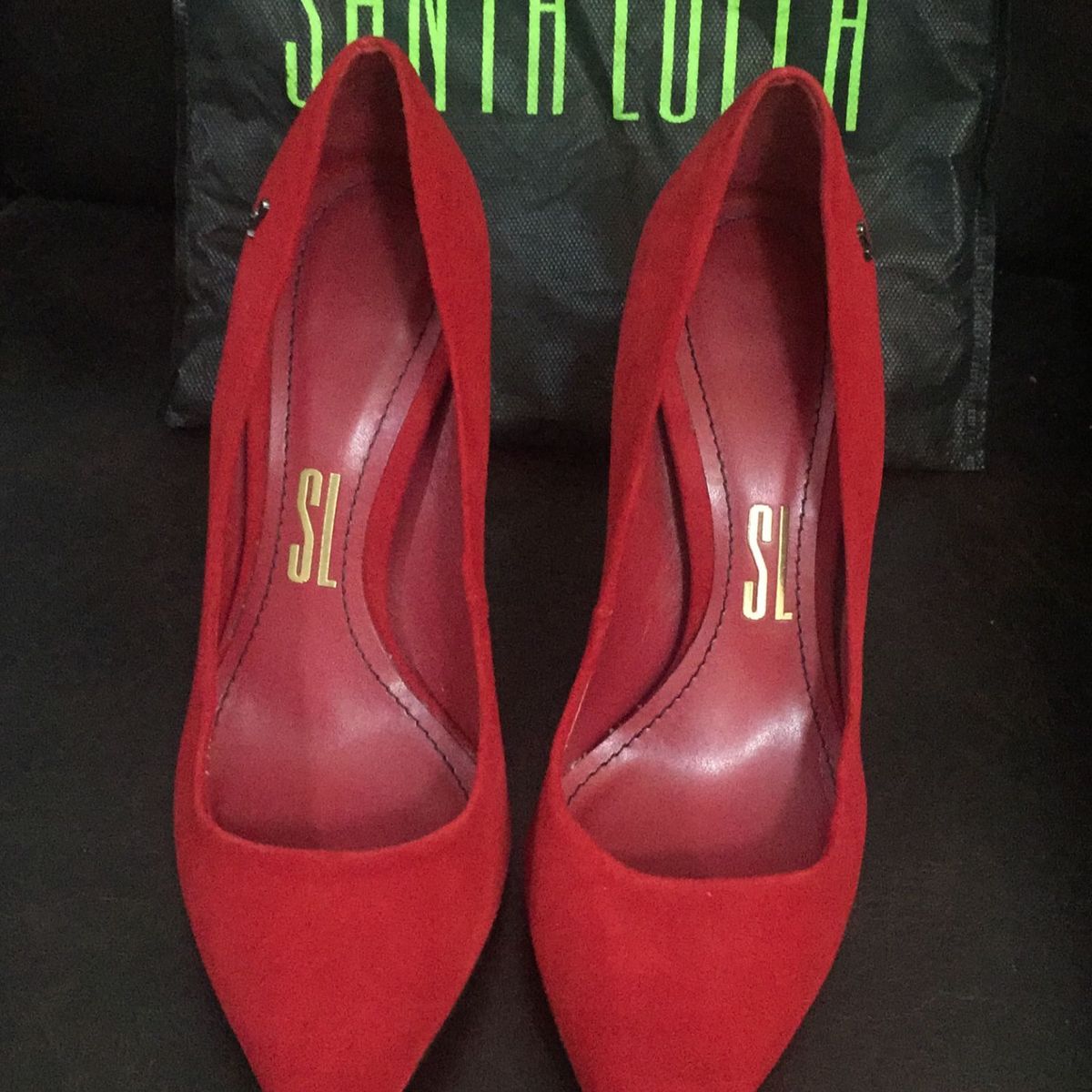 scarpin santa lolla vermelho