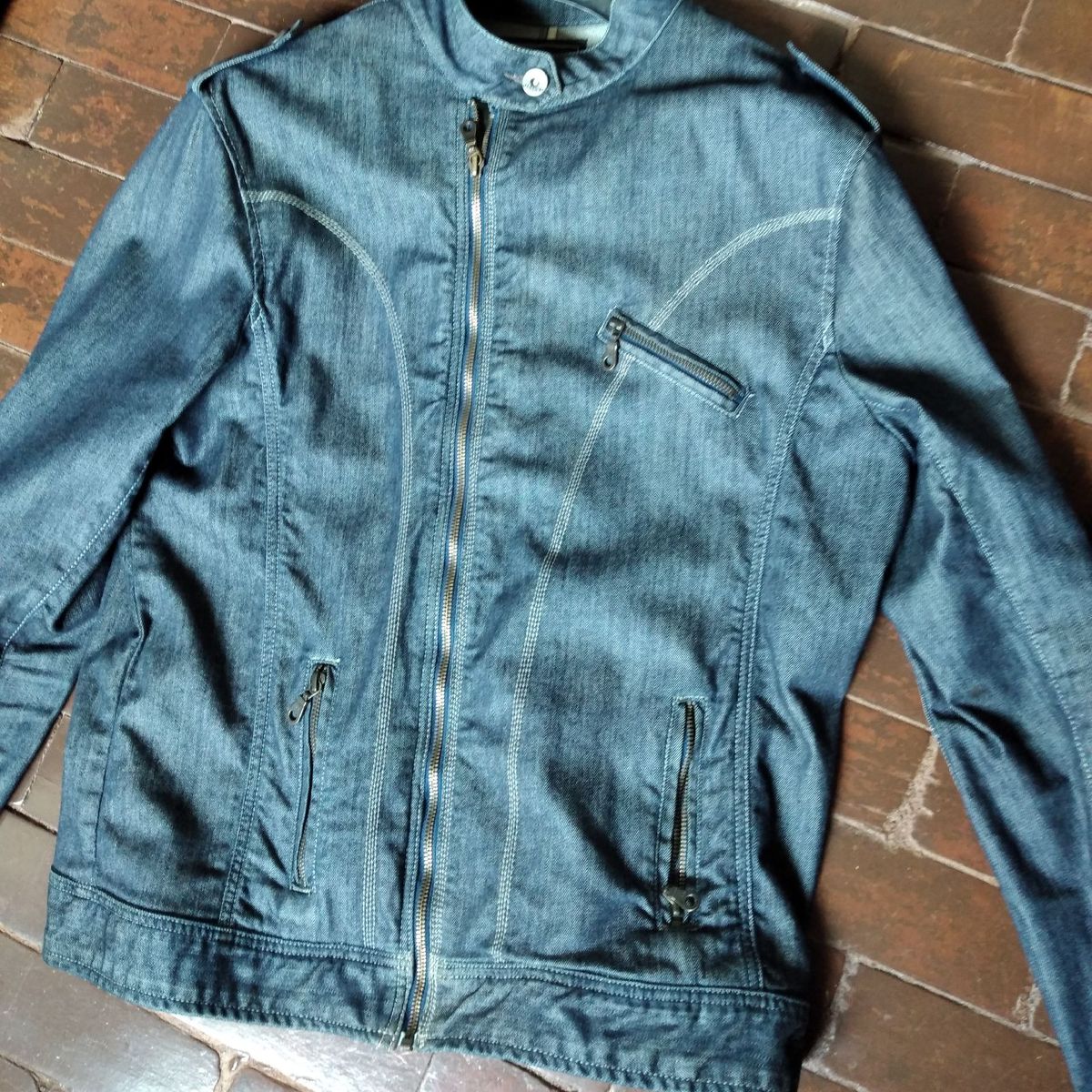 jaqueta jeans m officer