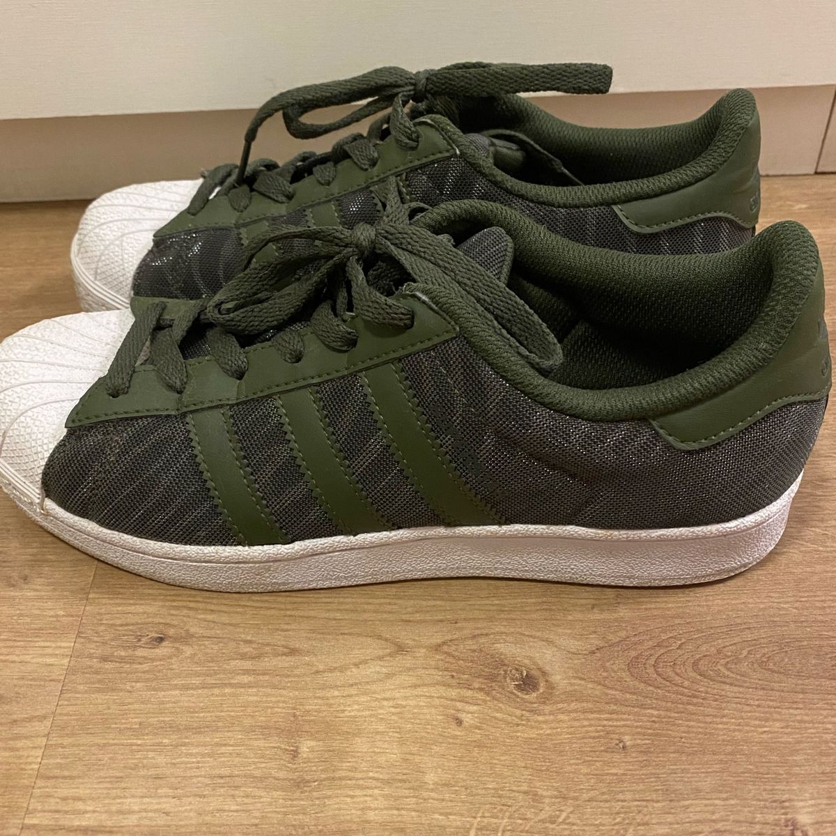 Adidas Verde Militar | Tênis Usado 57854898 | enjoei