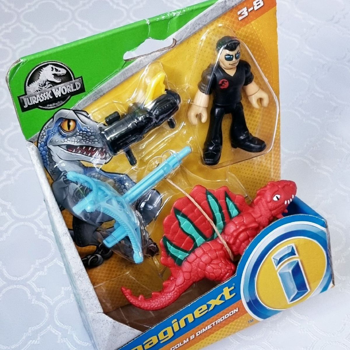 Fisherprice Imaginext Mundo Jurasico Dr Malcolm Y Dimetrodo