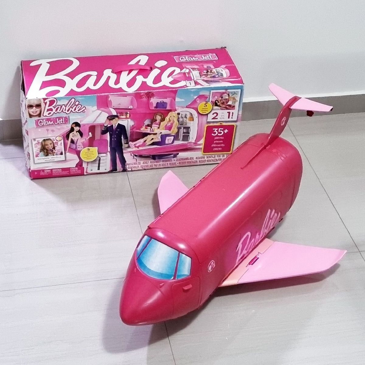 Barbie glam jet store plane